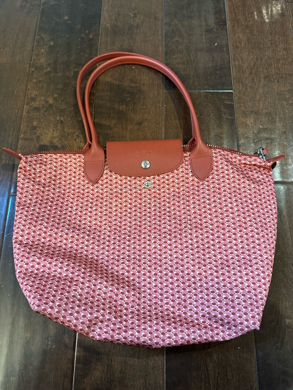 Longchamp Pink Patterned Tote